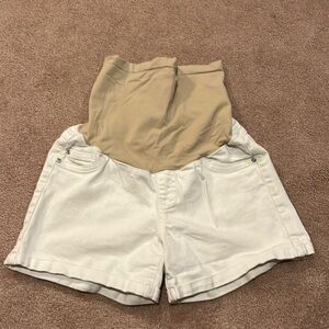 Motherhood maternity white shorts
